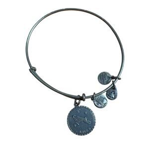 Alex & Ani ARIES Chram Bangle Bracelet Silver Astrology Zodiac